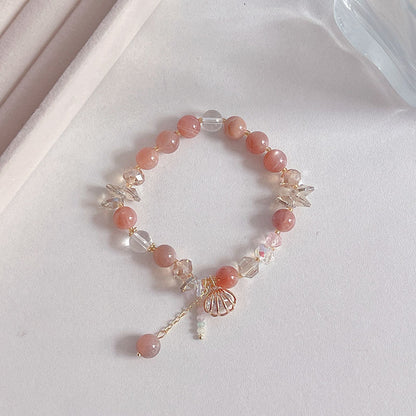 Natural Crystal Fox Lucky Grass Bracelet