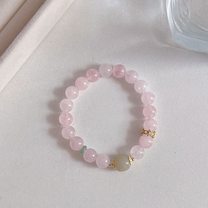 Natural Pink Crystal Bracelet