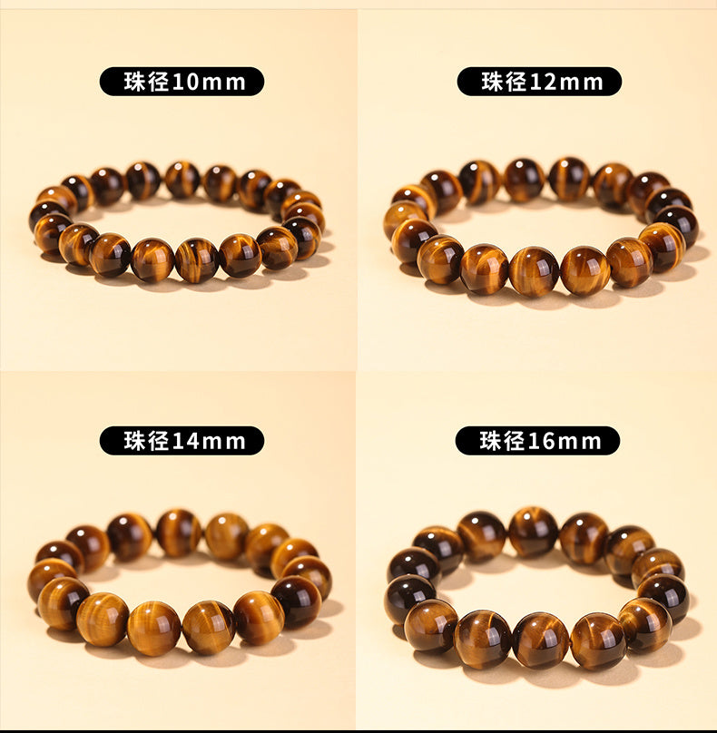 Natural Yellow Tiger Eye Stone Safety Bracelet