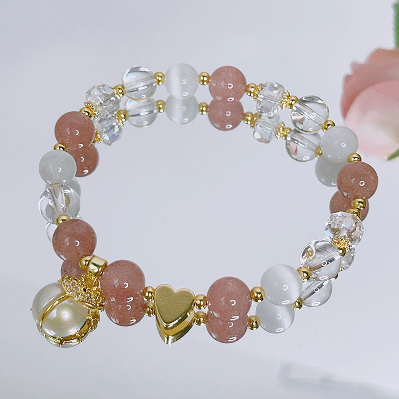 Luckystone Natural Crystal Pixiu Bracelet