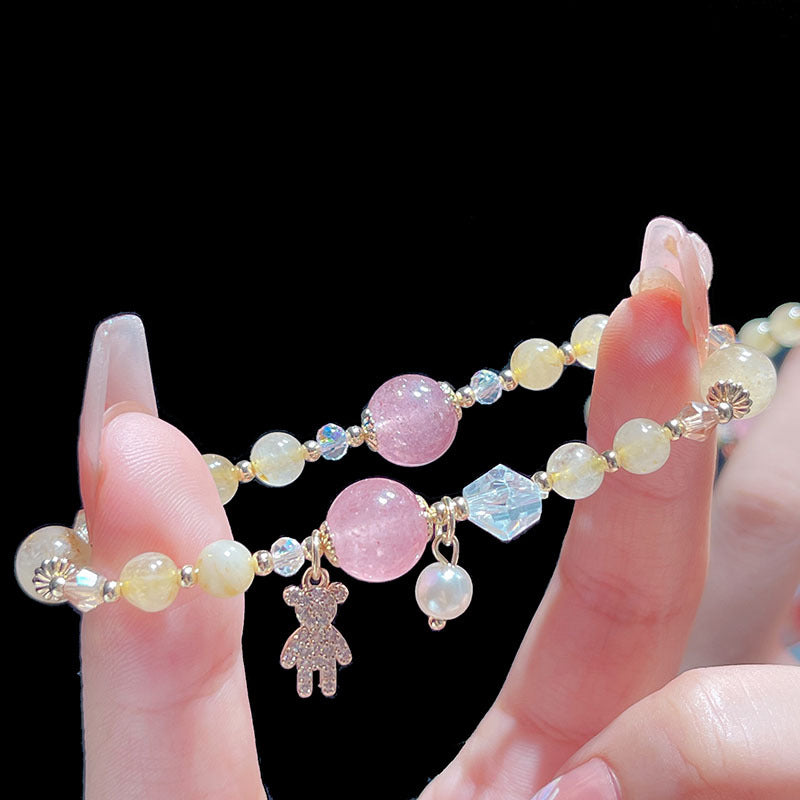 Exquisite Micro-inlaid Teddy Bear Bracelet