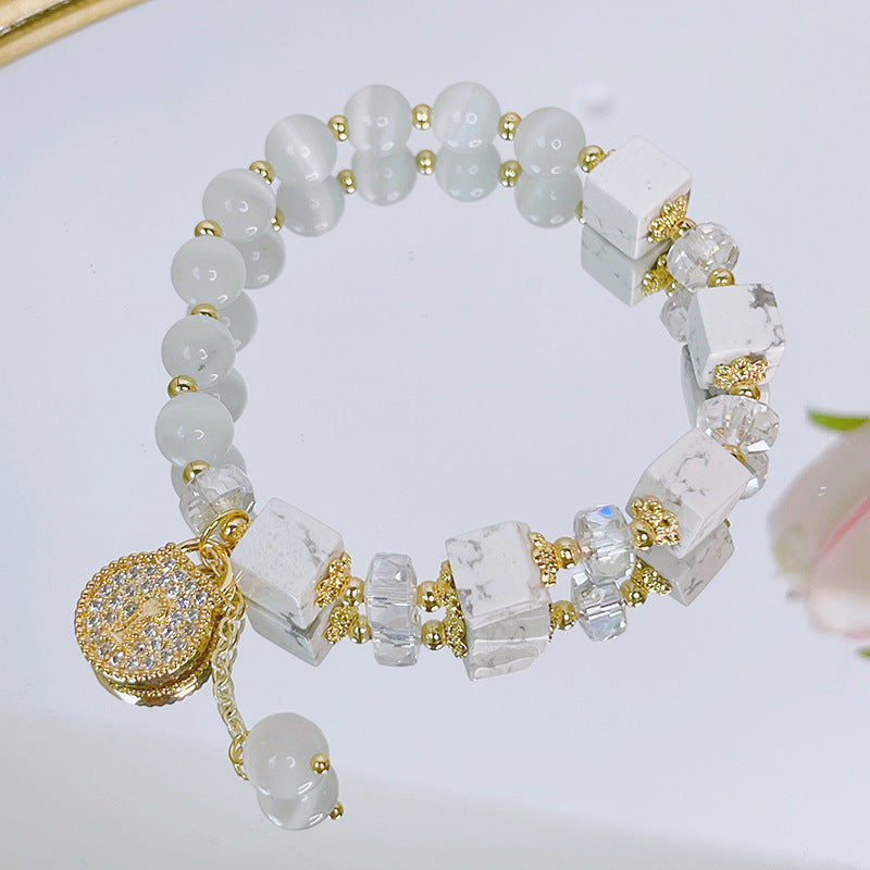 Fresh Crystal Bracelet with Unique Design