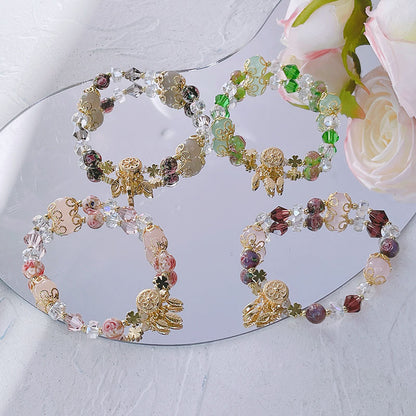 Natural Stone Crystal Beaded Bracelet