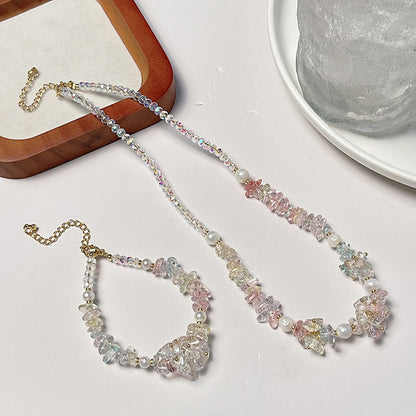 Delicate Light Pastel Color Explosion Stone Bracelet