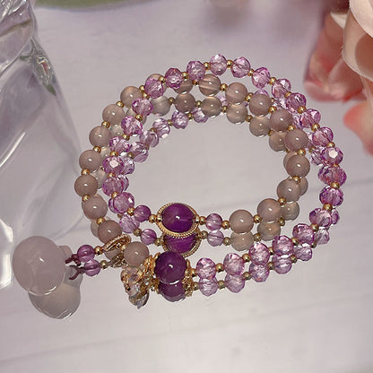 Purple Crystal Bracelet for Women - Elegant Design