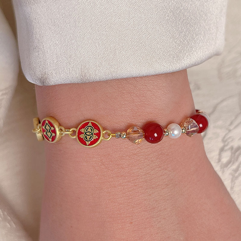 Unique Red Agate Bracelet for Chinese New Year