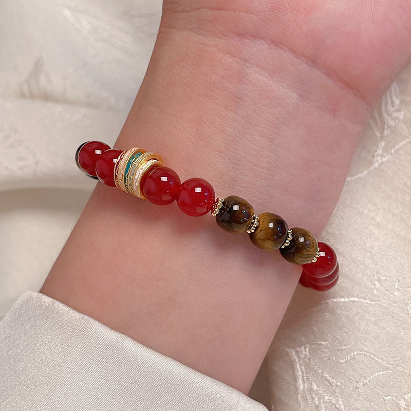 Unique Red Agate Bracelet for Chinese New Year