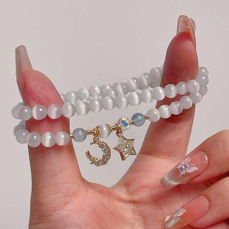 Double Layer Cat's Eye Bracelet