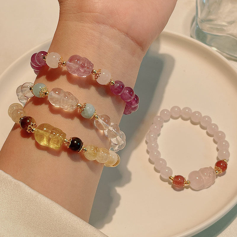 Yellow Crystal Pixiu Bracelet