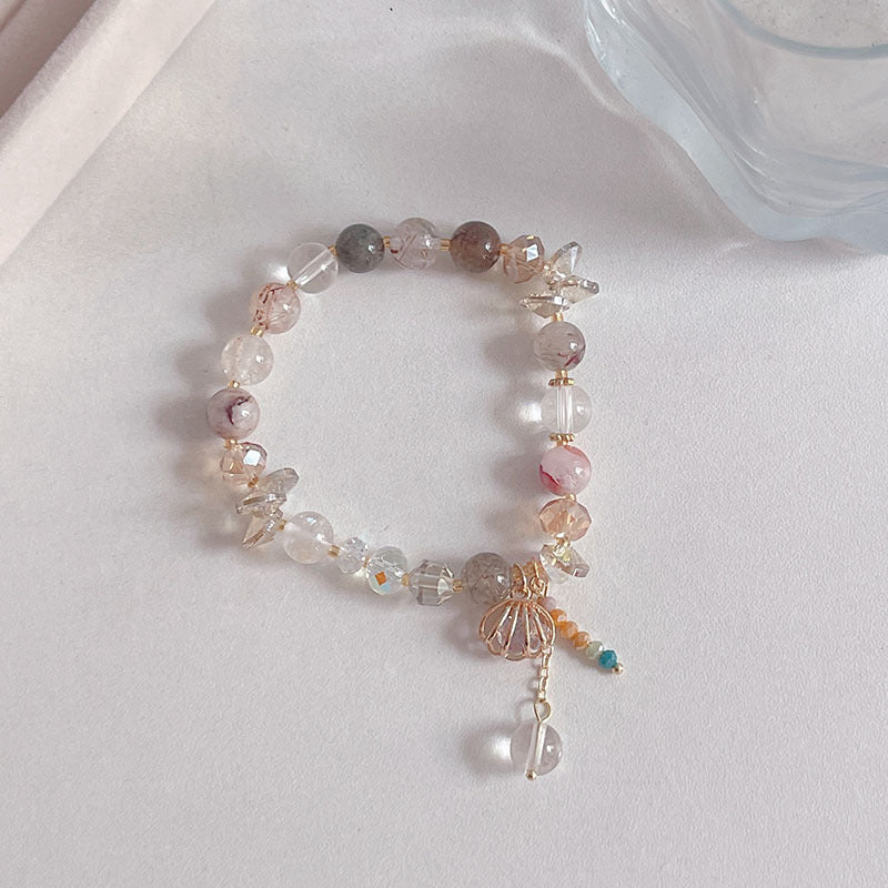 Natural Crystal Fox Lucky Grass Bracelet