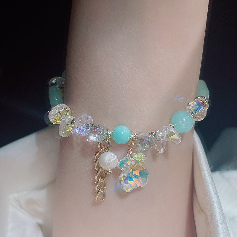 Cute Crystal Bear Bracelet