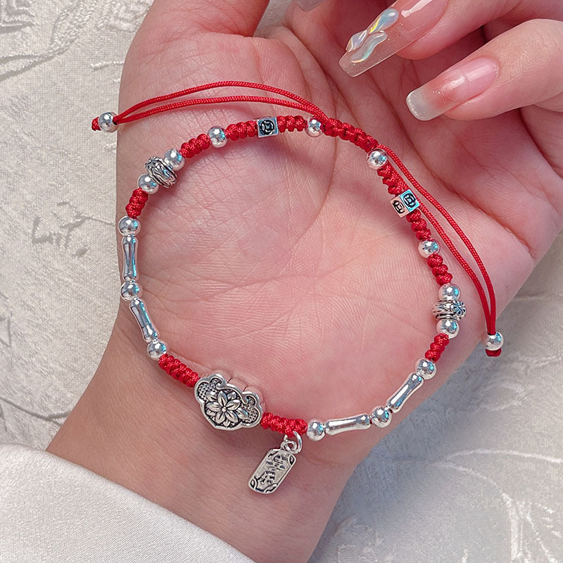 Handmade Red Rope Lucky Charm Bracelet