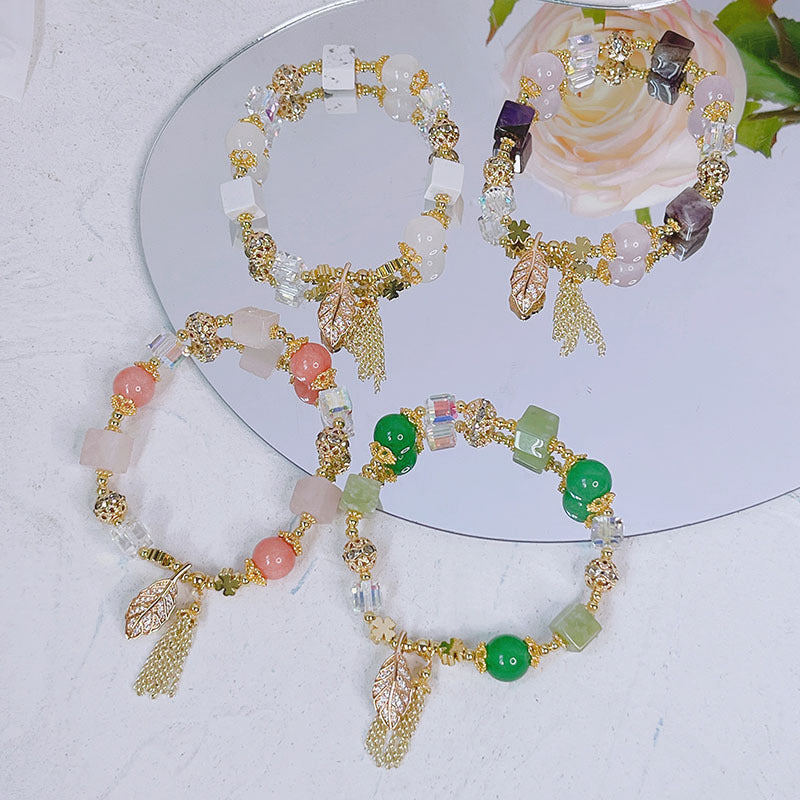 Elegant Leaf Bracelet for Women's Birthday Gift