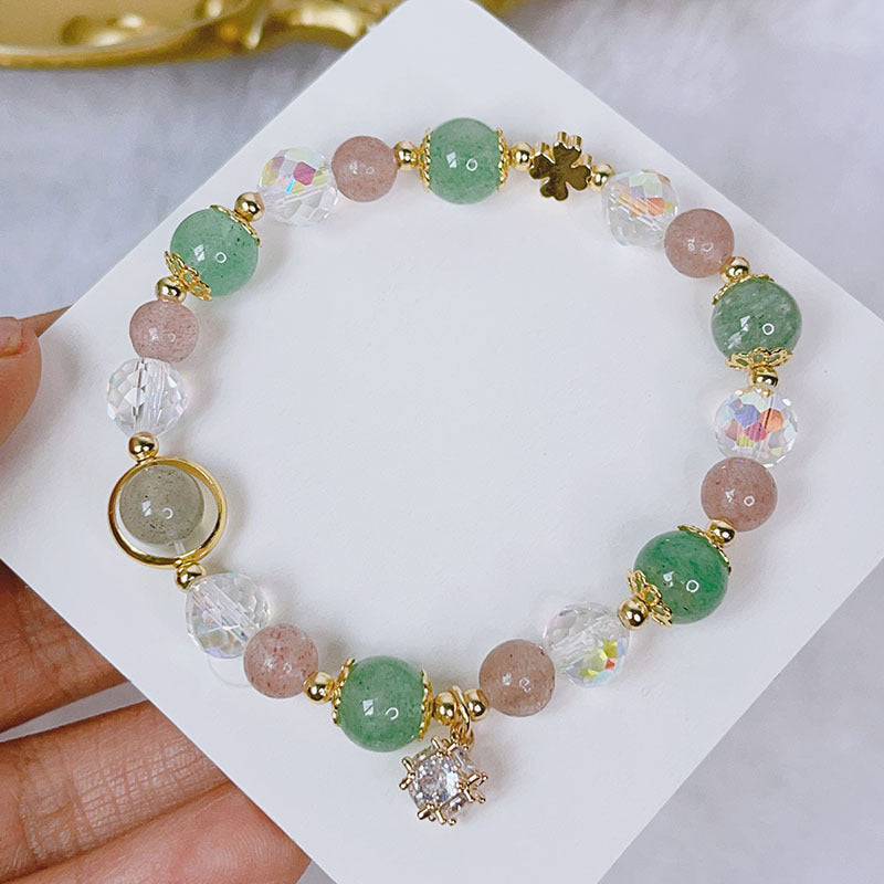 Luckystone Natural Crystal Pixiu Bracelet