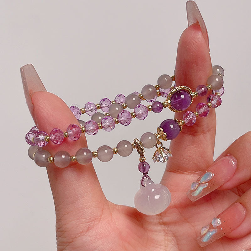 Purple Crystal Bracelet for Women - Elegant Design