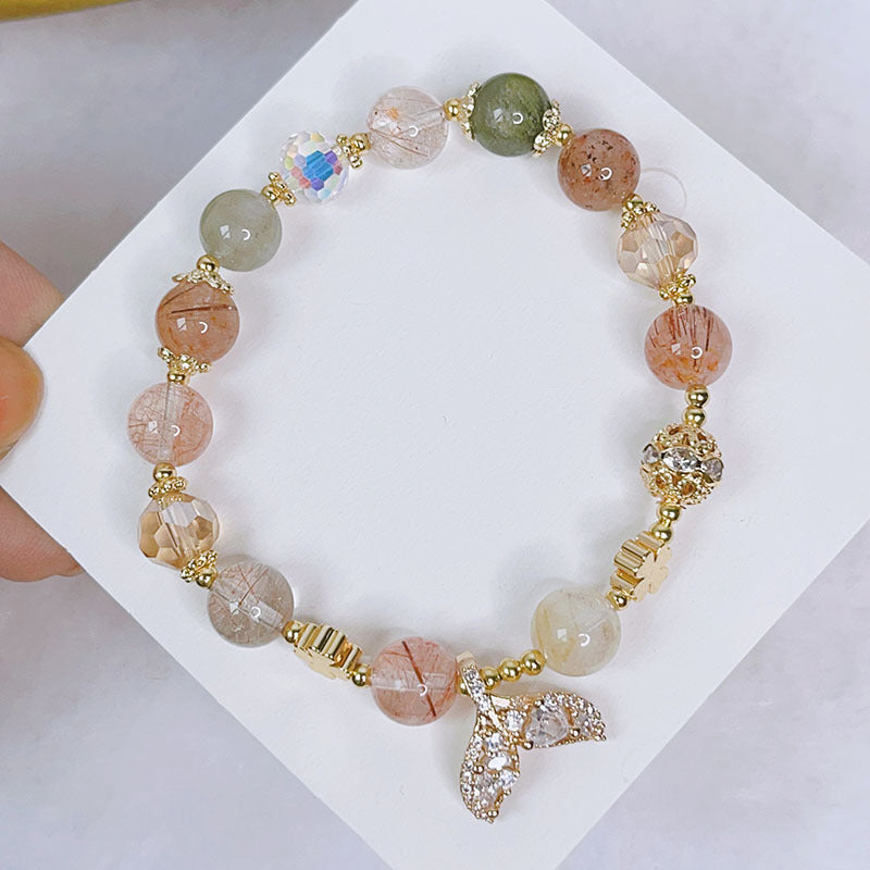 Luckystone Natural Crystal Pixiu Bracelet