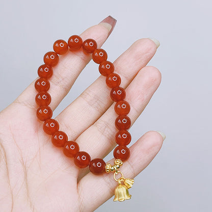 Unique Red Agate Bracelet for Chinese New Year