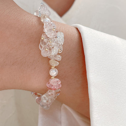 Delicate Light Pastel Color Explosion Stone Bracelet