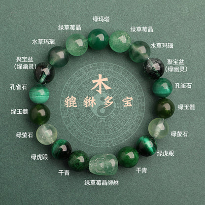 Earth Elemental-Yellow Jade Natural Crystal Bracelet