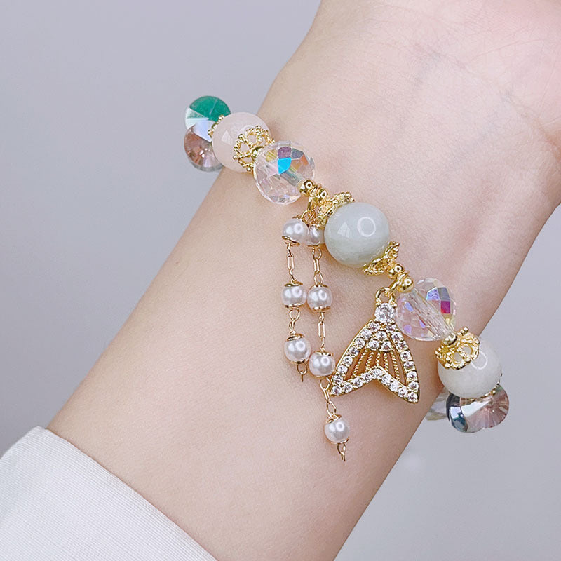 Dreamy Mermaid Tail Crystal Bracelet - Exquisite Design for Girlfriend or Bestie