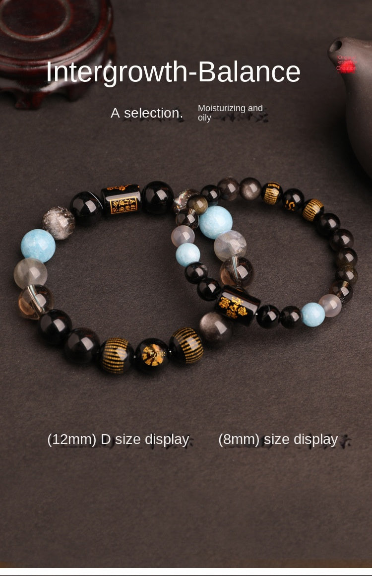 Water Elemental-Natural Crystal Multi-Treasure Bracelet