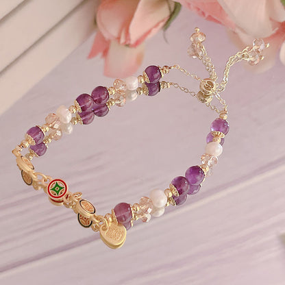 Minimalist New Chinese Style Agate Crystal Bracelet