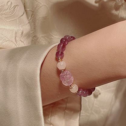 Yellow Crystal Pixiu Bracelet