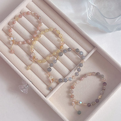 Natural Crystal Fox Lucky Grass Bracelet