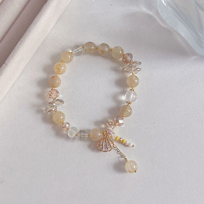 Natural Crystal Fox Lucky Grass Bracelet