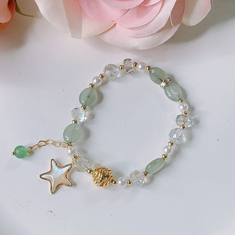 Cute Natural Stone Beaded Bracelet for Women