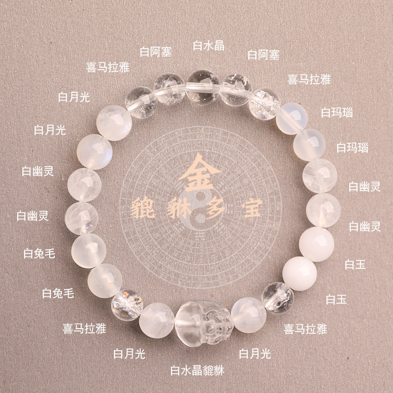 Earth Elemental-Yellow Jade Natural Crystal Bracelet