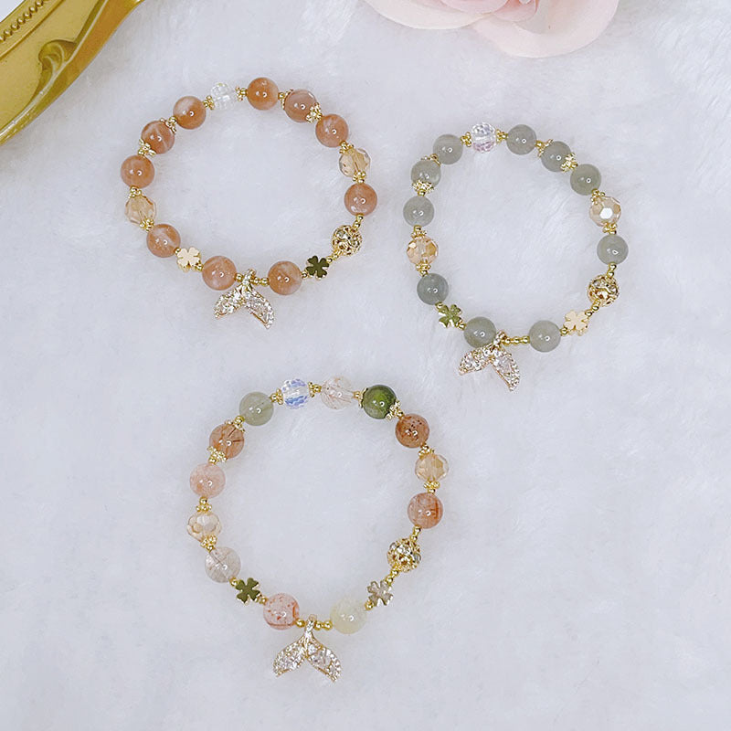 Luckystone Natural Crystal Pixiu Bracelet