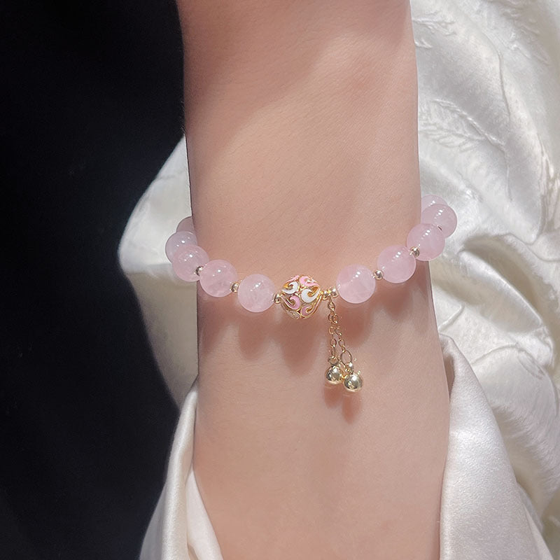 Fox Mask Pink Crystal Bracelet