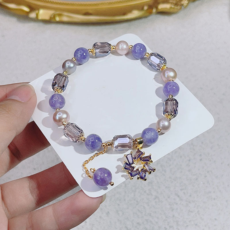 Elegant Crystal Bead Bracelet for Women