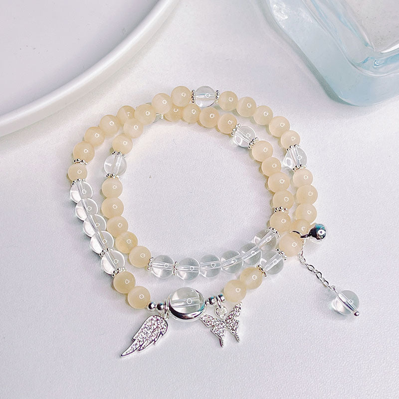 Luckystone Cat Eye Bead Bracelet