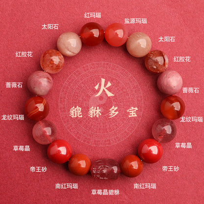 Earth Elemental-Yellow Jade Natural Crystal Bracelet