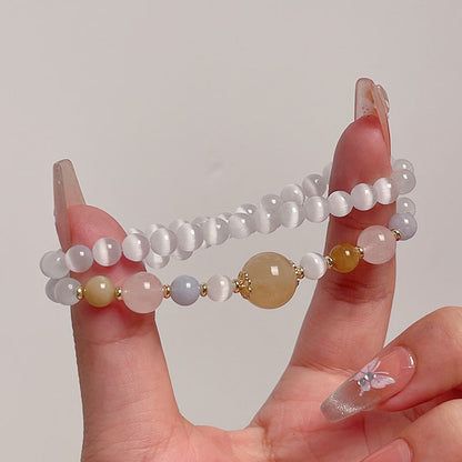 Double Layer Cat's Eye Bracelet