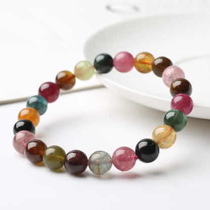 Natural Rainbow Tourmaline Bracelet