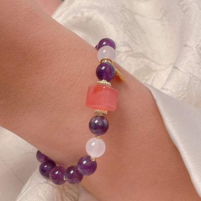 Purple Crystal Bracelet for Women - Elegant Design