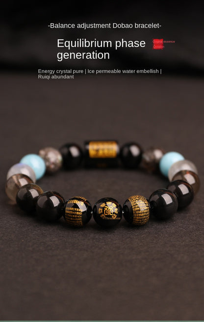 Water Elemental-Natural Crystal Multi-Treasure Bracelet