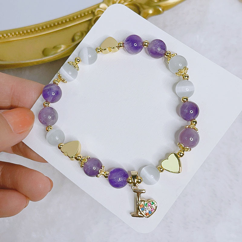 Luckystone Natural Crystal Pixiu Bracelet