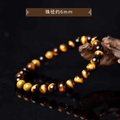 Natural Yellow Tiger Eye Stone Safety Bracelet