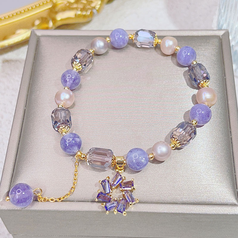 Elegant Crystal Bead Bracelet for Women