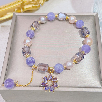 Elegant Crystal Bead Bracelet for Women