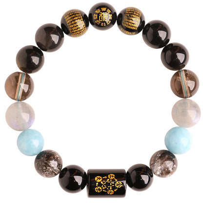 Water Elemental-Natural Crystal Multi-Treasure Bracelet