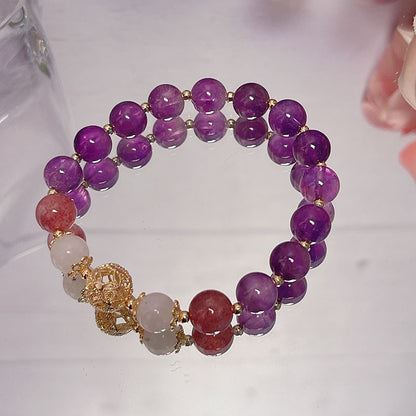 Purple Crystal Bracelet for Women - Elegant Design