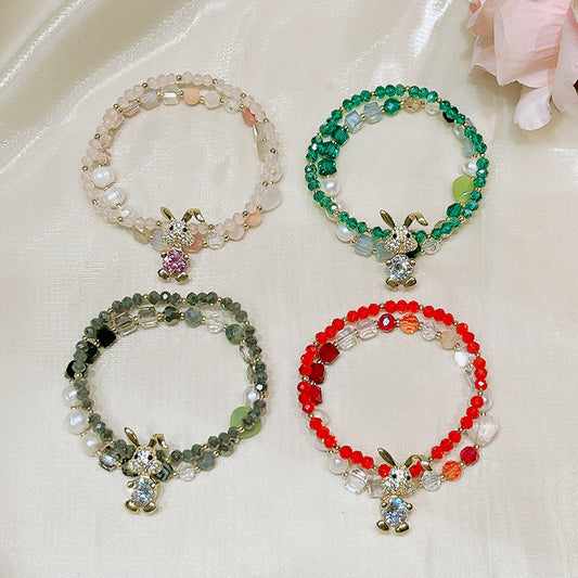 Cute Bunny Bracelet Set for Best Friends