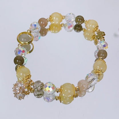 Luckystone Natural Crystal Pixiu Bracelet