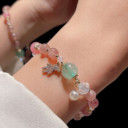 Exquisite Micro-inlaid Teddy Bear Bracelet