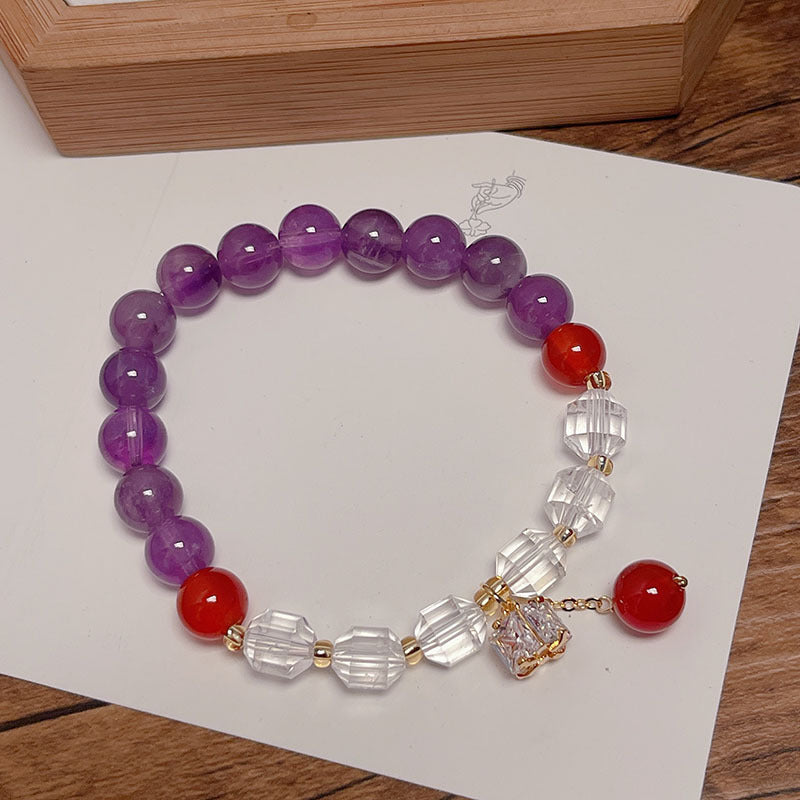 Purple Crystal Bracelet for Women - Elegant Design